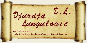 Đurđa Lungulović vizit kartica